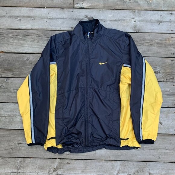 Vintage 90s Nike Jacket 'Varsity Yellow' Medium - Picture 2 of 14